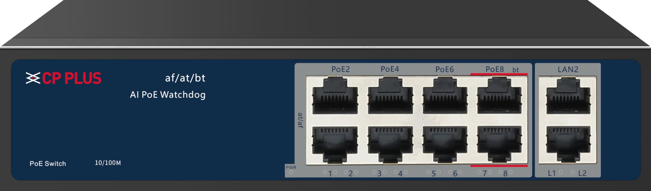 CP PLUS CP PLUS 8-Port PoE Switch