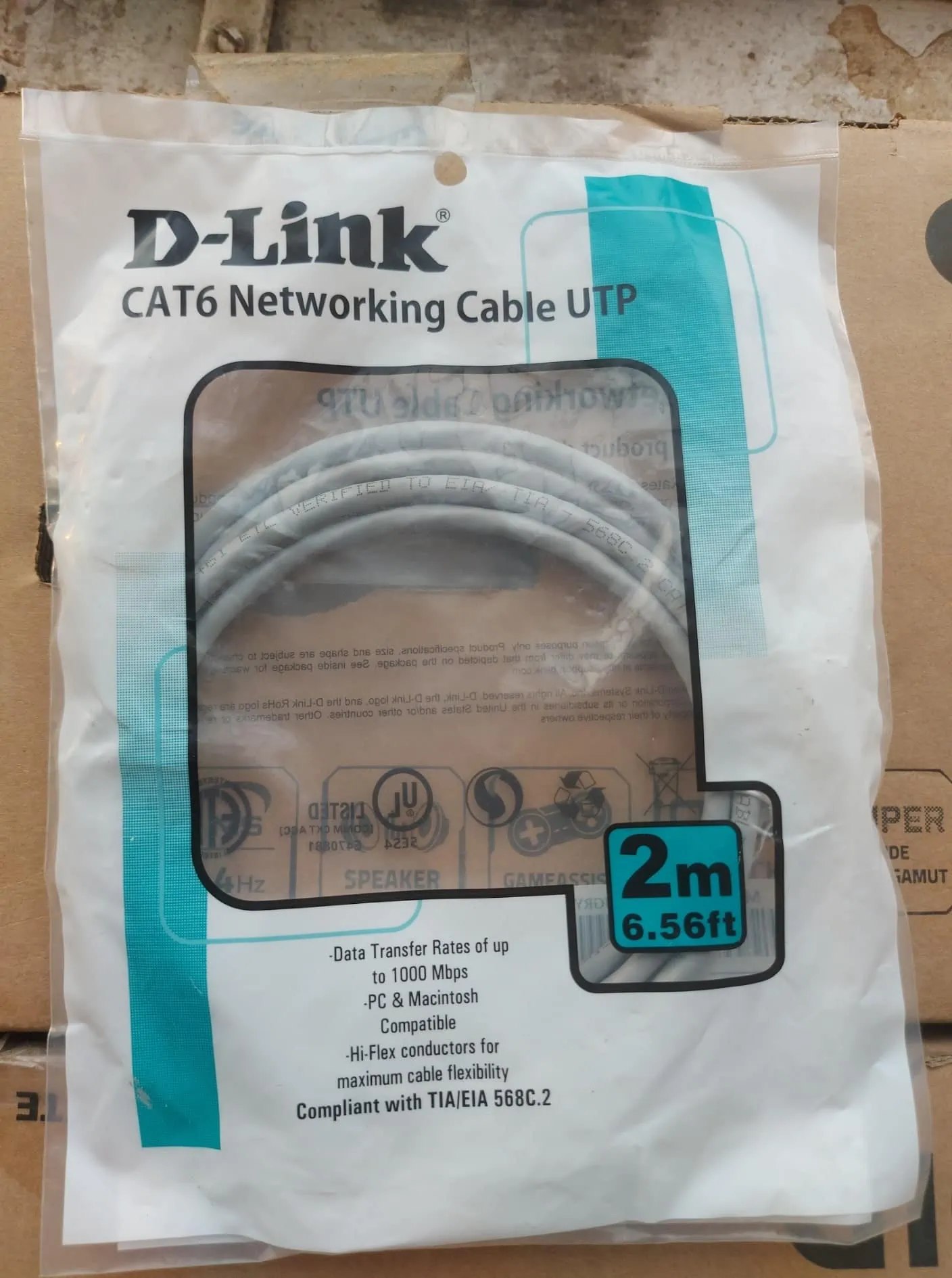 D-Link D-Link Cat6 Patch Cord – 2 m