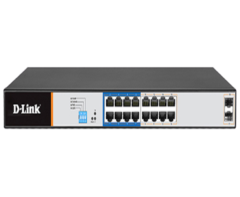 D-Link D-Link DGS-F1018P-E 16-Port PoE Switch