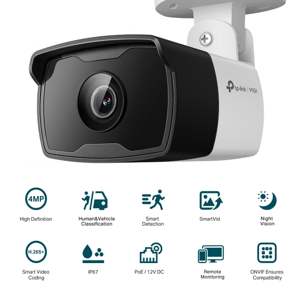 TP-Link TP-Link VIGI C340 4MP Outdoor Bullet Camera